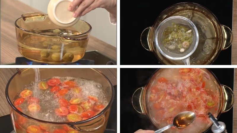 Nấu đúng trình tự giúp canh giữ vị ngọt thanh hấp dẫn