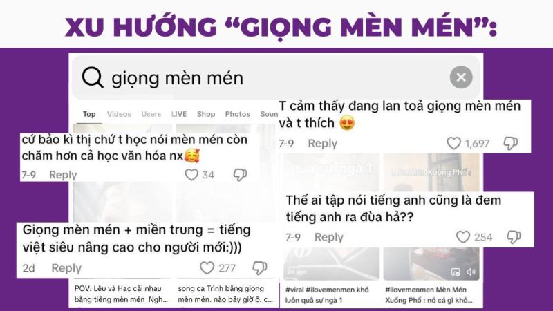 Giọng mèn mén có thể chỉ là một trào lưu mạng
