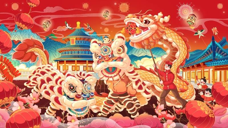 Background chủ đề lễ hội 1