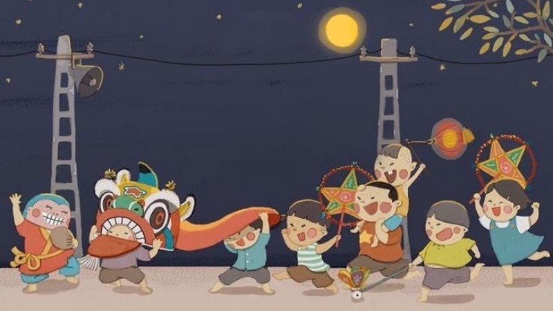 Background chủ đề gia đình đoàn viên 2