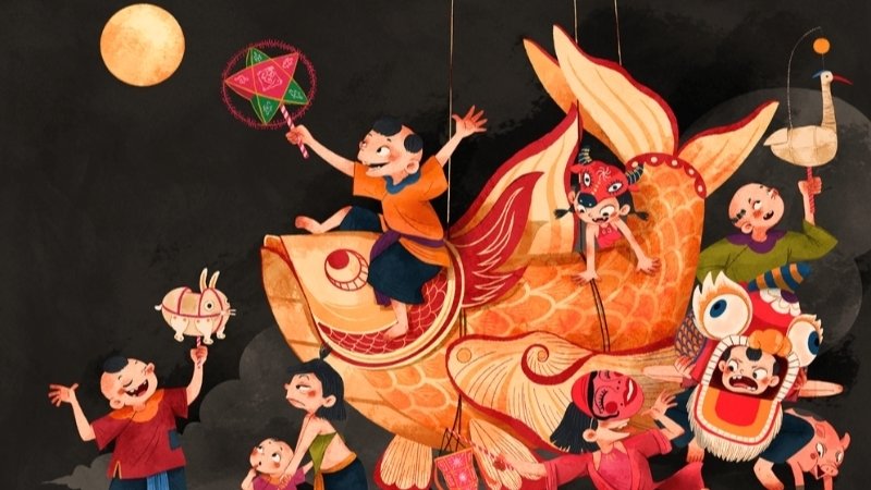 Background chủ đề lễ hội 3