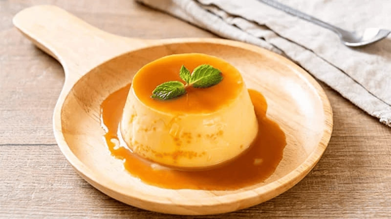 Bánh flan (Caramel) mềm mịn, ngọt dịu, kết hợp hoàn hảo cùng lớp caramen
