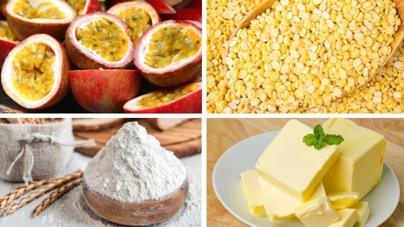 Nguyên liệu làm bánh Trung thu chanh dây Nguyên liệu làm bánh Trung thu chanh dây