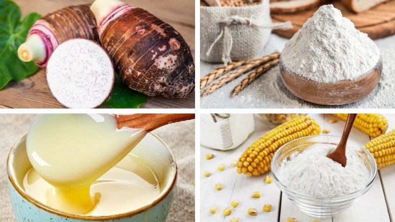 Nguyên liệu cần chuẩn bị làm bánh trung thu nhân mochi khoai môn