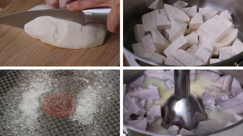 Thêm bơ giúp nhân trứng muối mềm mượt và không bị khô