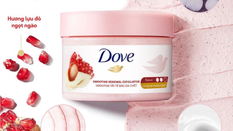 Tẩy tế bào chết Dove không nuôi lông Tẩy tế bào chết Dove không nuôi lông