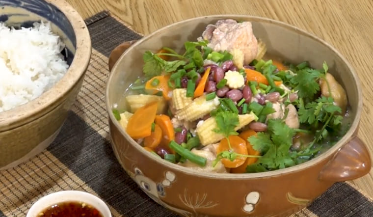 Hướng dẫn nấu gà hầm đậu đỏ ấm bụng, bồi bổ sức khỏe