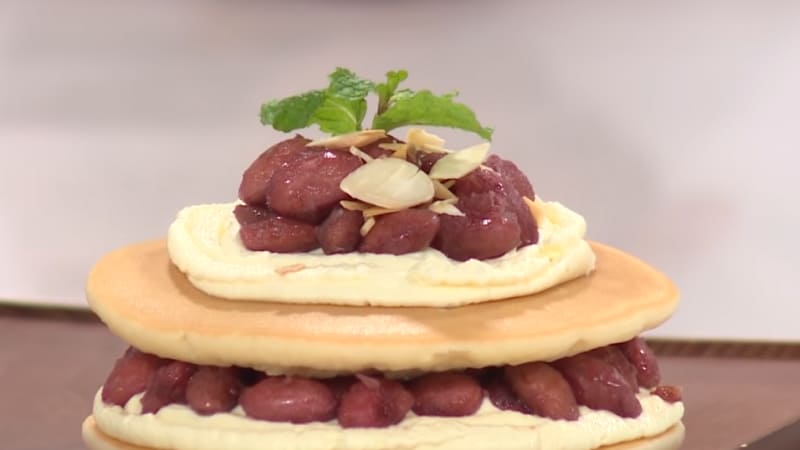 Bánh Pancake đậu đỏ Bánh Pancake đậu đỏ