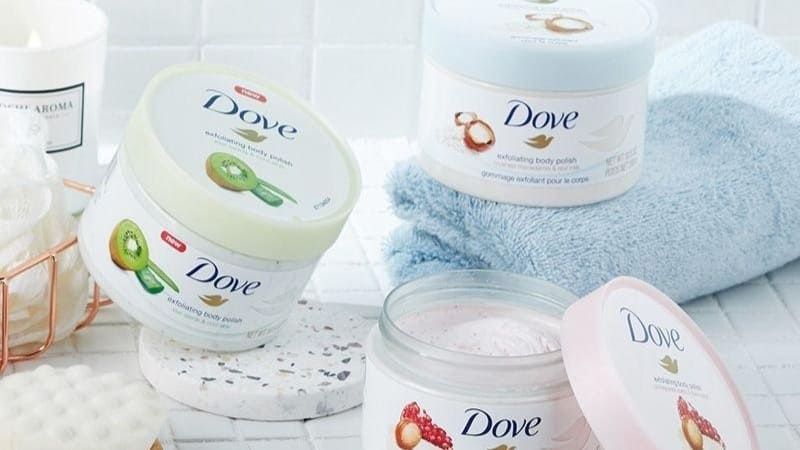 Tẩy tế bào chết Dove không giúp điều trị rạn da. Tẩy tế bào chết Dove không giúp điều trị rạn da.