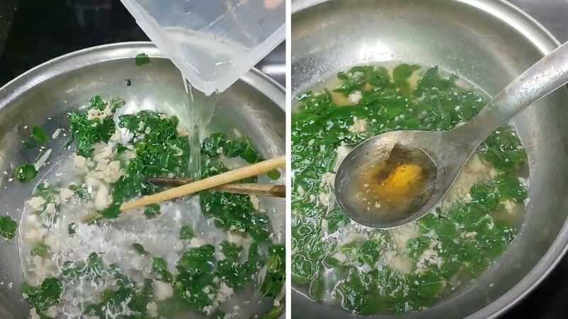 Bước 3 là nấu canh Bước 3 là nấu canh