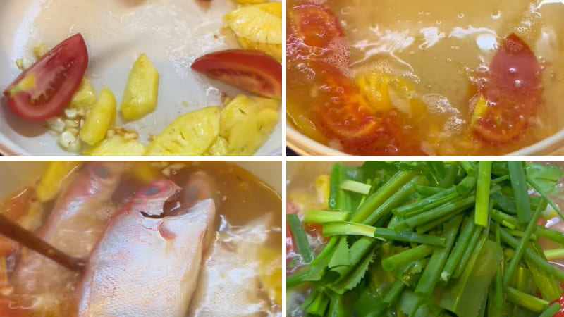 Nấu canh chua cá bã trầu Nấu canh chua cá bã trầu