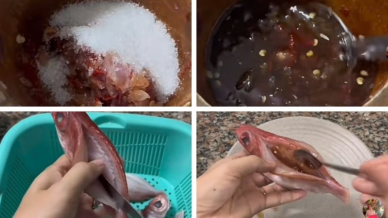 Ướp cá kỹ với nước sốt hành ớt để gia vị thấm đều và đậm đà hơn Ướp cá kỹ với nước sốt hành ớt để gia vị thấm đều và đậm đà hơn