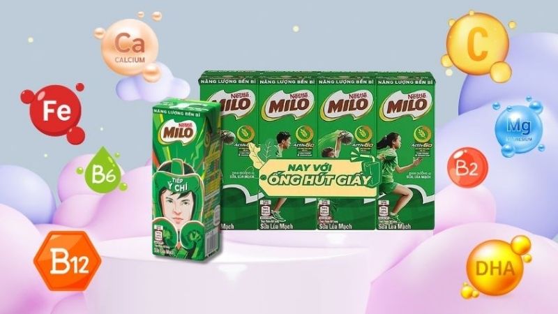 Thành phần dinh dưỡng trong sữa Milo Thành phần dinh dưỡng trong sữa Milo