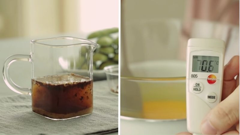 Pha cà phê và đánh trứng cách thủy Pha cà phê và đánh trứng cách thủy