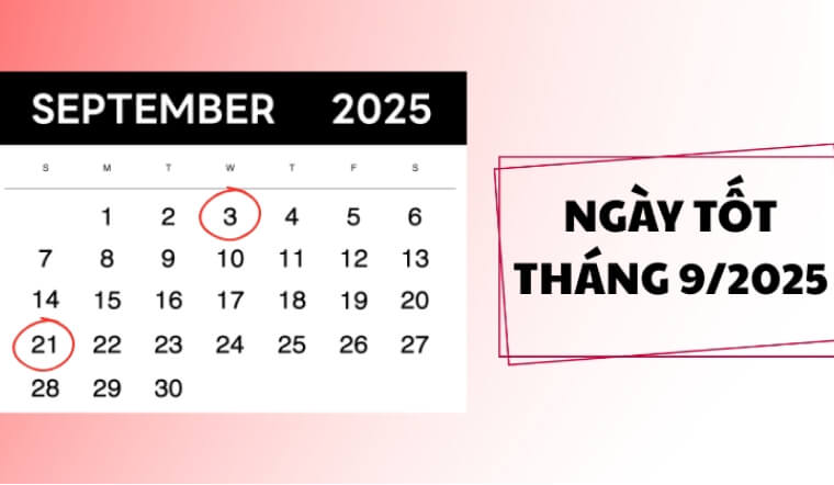 Xem ngày tốt xuất hành tháng 9/2025 cho khởi đâu suôn sẻ,mọi việc như ý