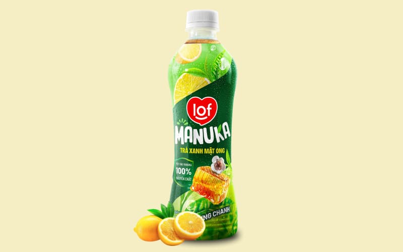 Trà xanh mật ong Lof Manuka hương chanh Trà xanh mật ong Lof Manuka hương chanh