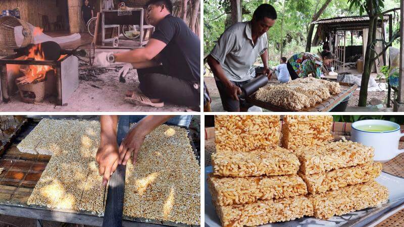 Tiếng nổ cốm gạo gắn liền với ký ức của bao thế hệ trẻ em Tiếng nổ cốm gạo gắn liền với ký ức của bao thế hệ trẻ em