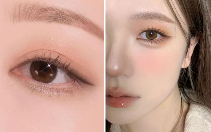 Cách kẻ mắt cơ bản hàng ngày với màu nâu Cách kẻ mắt cơ bản hàng ngày với màu nâu