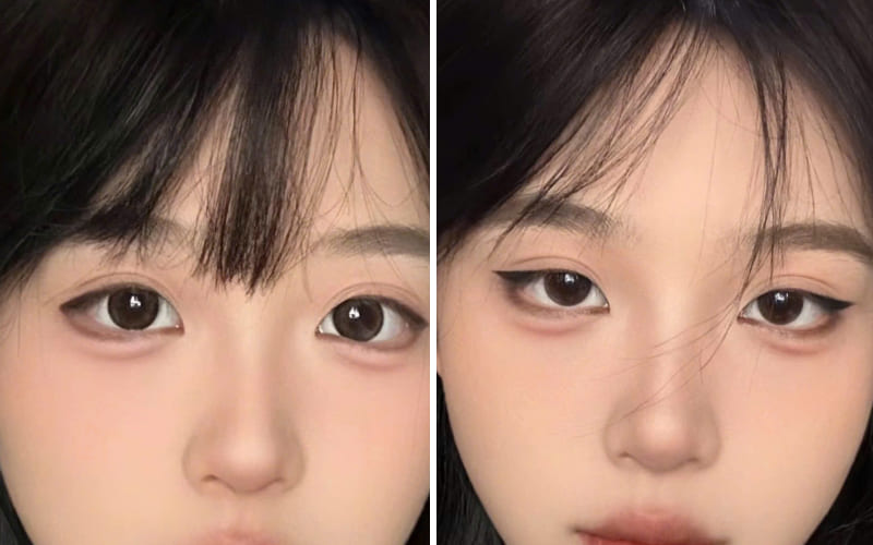 Cách kẻ mắt "cún con" (puppy liner) ngọt ngào Cách kẻ mắt "cún con" (puppy liner) ngọt ngào