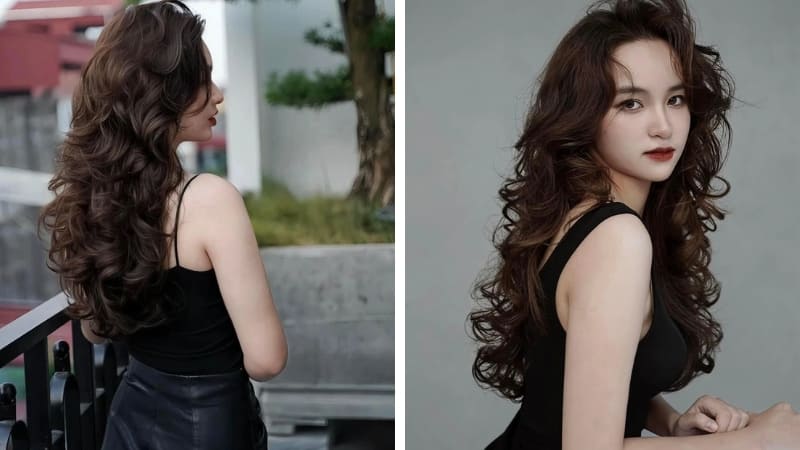 Kiểu tóc xoăn Thượng Hải mang nét bồng bềnh tự nhiên. Kiểu tóc xoăn Thượng Hải mang nét bồng bềnh tự nhiên.