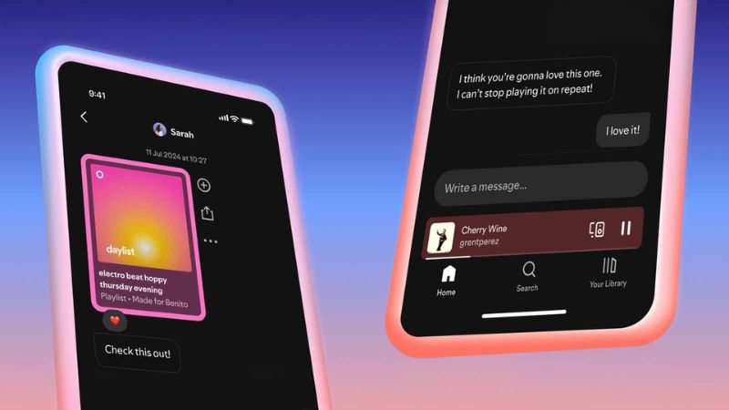 Messages của Spotify là tính năng nhắn tin nội bộ
