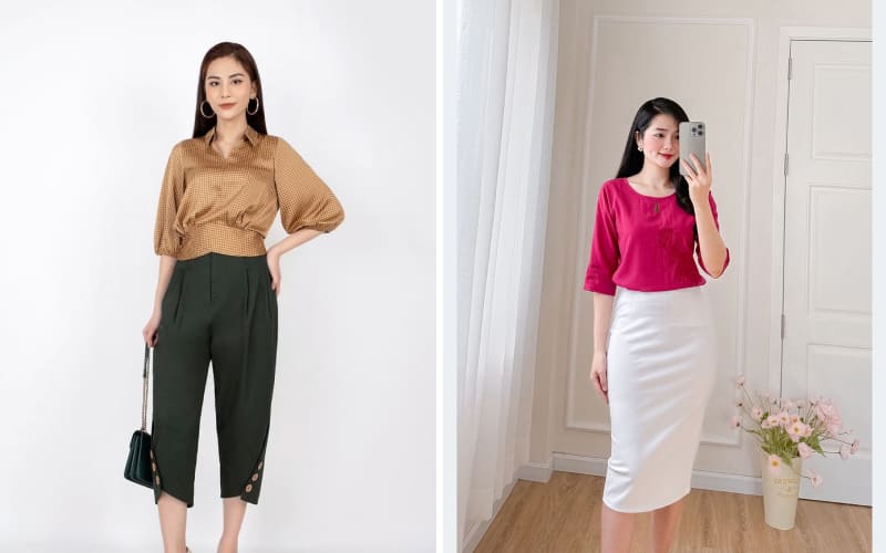 Áo tay lỡ dáng suông
