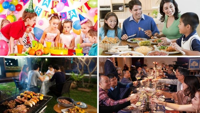 Nước ngọt Coca Cola phù hợp cho các bữa tiệc sinh nhật, gia đình, công ty,...