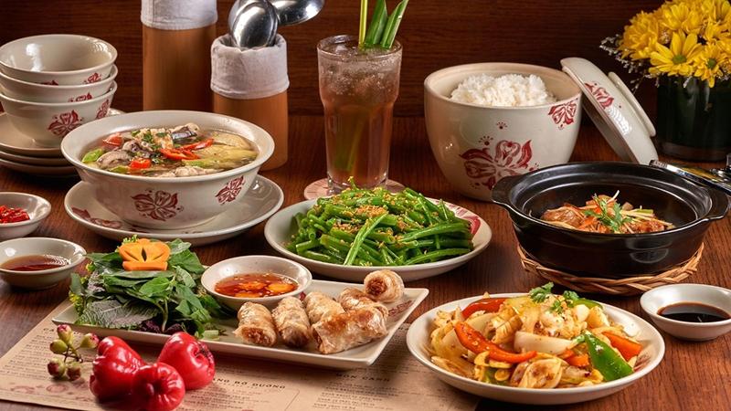 Mâm cơm mùa thu đầy đủ dinh dưỡng