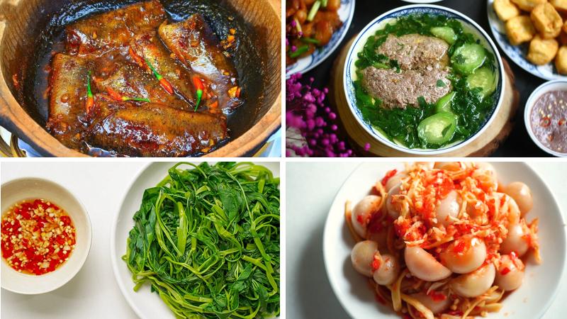 Thực đơn 1 đậm đà vị quê