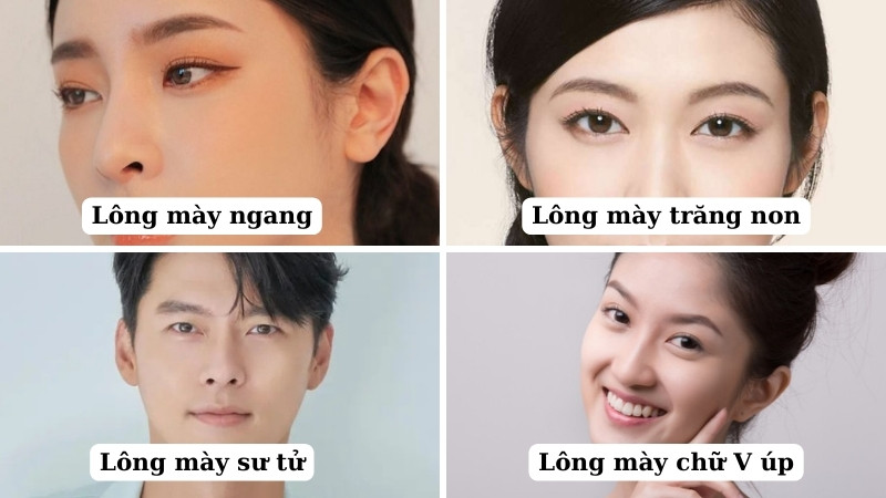 Top những kiểu lông mày hợp phong thủy