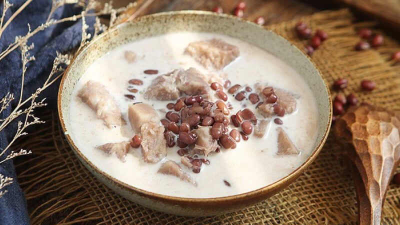 Chè khoai môn đậu đỏ Chè khoai môn đậu đỏ