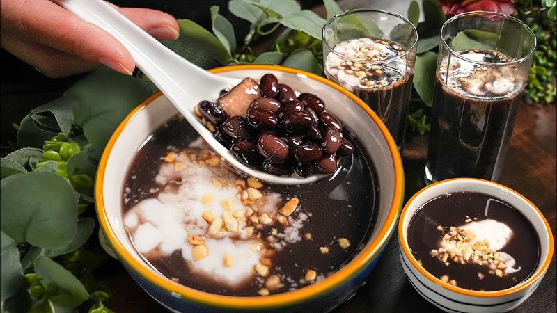 Chè đậu đen nước cốt dừa béo thơm Chè đậu đen nước cốt dừa béo thơm