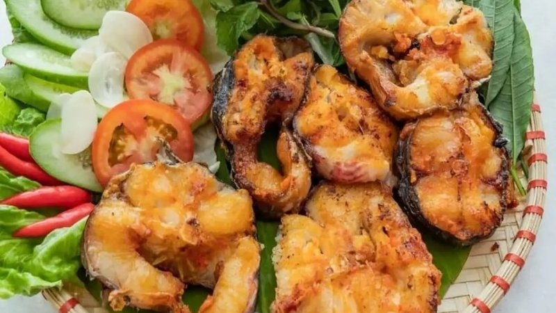 Cá tầm nướng muối ớt