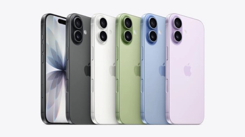 Dòng iPhone 17 gồm 5 màu