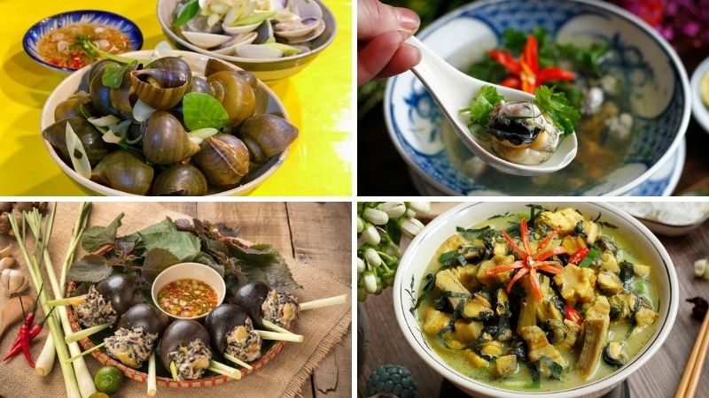 Các món ốc thường có trong mâm cỗ Trung thu xưa