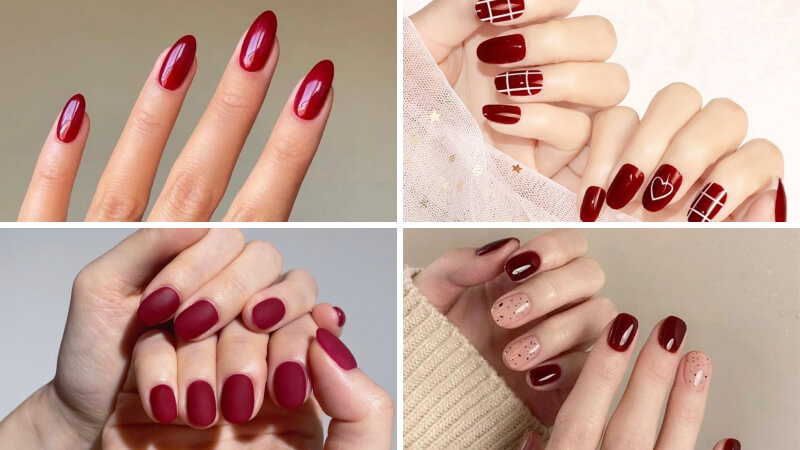Đỏ Burgundy (Đỏ rượu vang) màu sắc sang chảnh