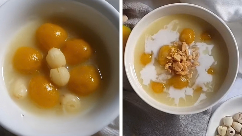 cách nấu chè bí đỏ hạt sen
