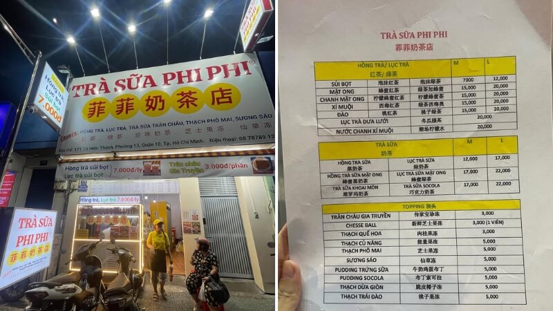 Trà sữa Phi Phi