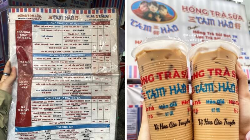 Hồng trà sữa Tam Hảo