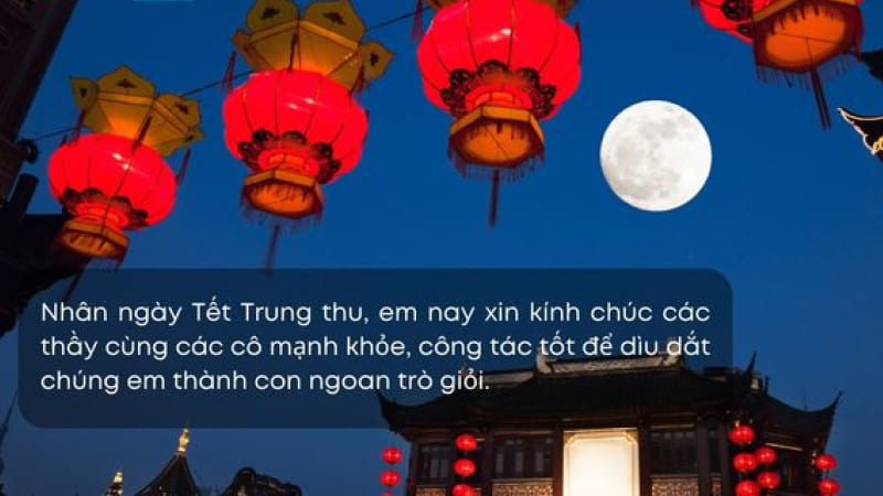 Lời chúc Trung thu ý nghĩa, trang trọng từ học sinh