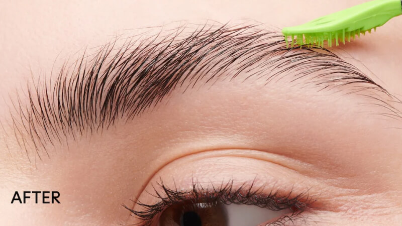 Giữ nếp bằng gel chân mày