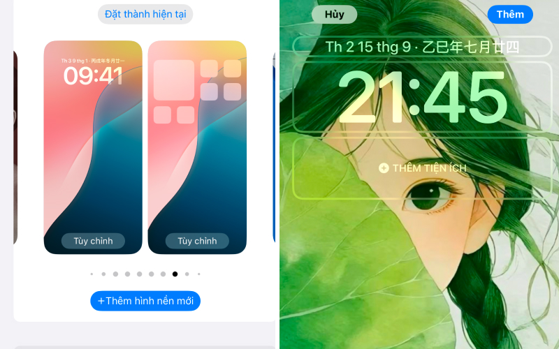Đối với điện thoại (iphone)