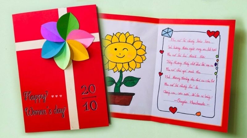 Mẫu thiệp 20/10 tặng mẹ, bà - 3 Mẫu thiệp 20/10 tặng mẹ, bà - 3