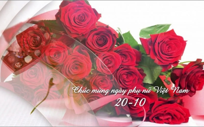 Ảnh hoa rực rỡ khiến ngày 20/10 thêm đáng nhớ.