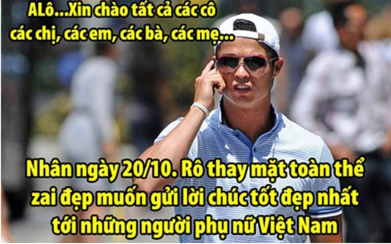 Hình ảnh chế độc đáo tạo không khí ngày lễ sôi động.