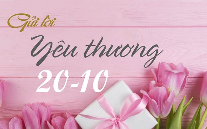 Ảnh hoa 20/10 mang niềm vui và hạnh phúc ngọt ngào.