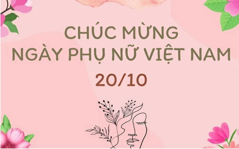 Cover Facebook 20/10 lan tỏa yêu thương đến mọi người.