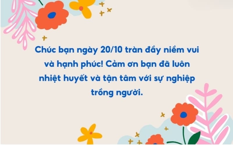 Ảnh chúc mừng 20/10 giúp tình bạn thêm gắn bó.