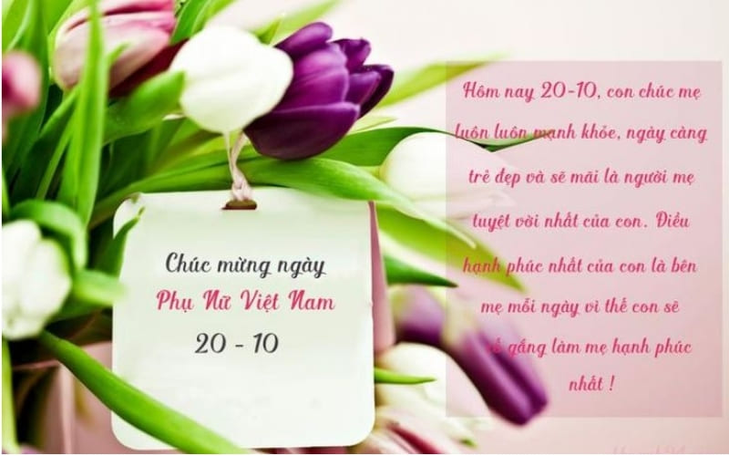 Ảnh thiệp 20/10 giúp bày tỏ tình cảm chân thành.