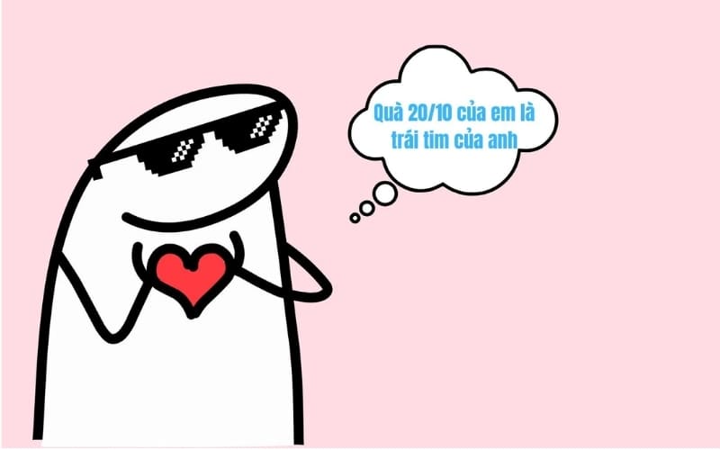 Ảnh chế 20/10 làm ngày lễ thêm phần thú vị.